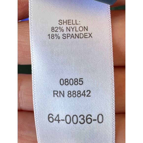 Kim Gravel x Swimsuits For All Zip Front Swim Cardigan Stripe 10 Rashguard QVC - Picture 8 of 9